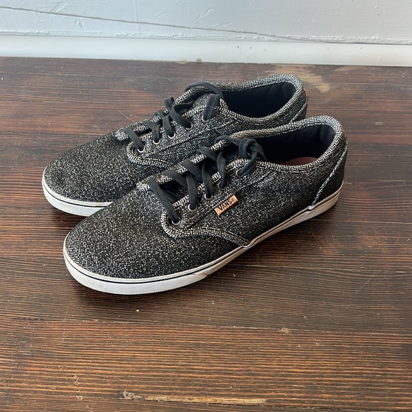 Vans Women's Gray Tweed UltraCush Size 8.5 Style Black White Grey Cloth - Picture 3 of 5